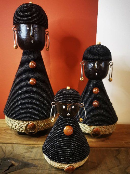 poupées - namji - Namchi - Cameroun - tradition - fait main - perles de verre - Bali