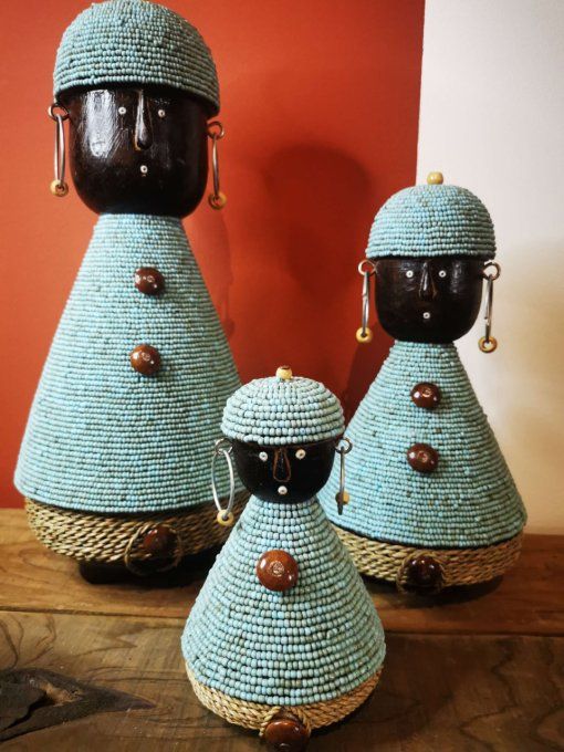 poupées - namji - Namchi - Cameroun - tradition - fait main - perles de verre - Bali