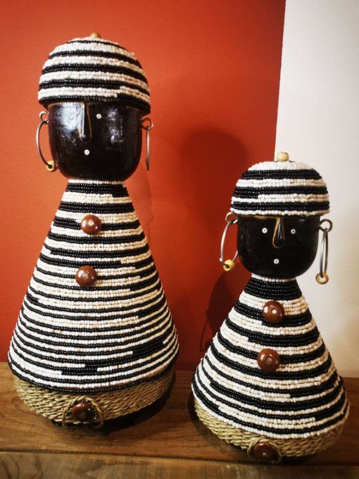 poupées - namji - Namchi - Cameroun - tradition - fait main - perles de verre - Bali