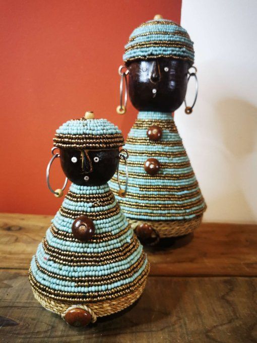 poupées - namji - Namchi - Cameroun - tradition - fait main - perles de verre - Bali