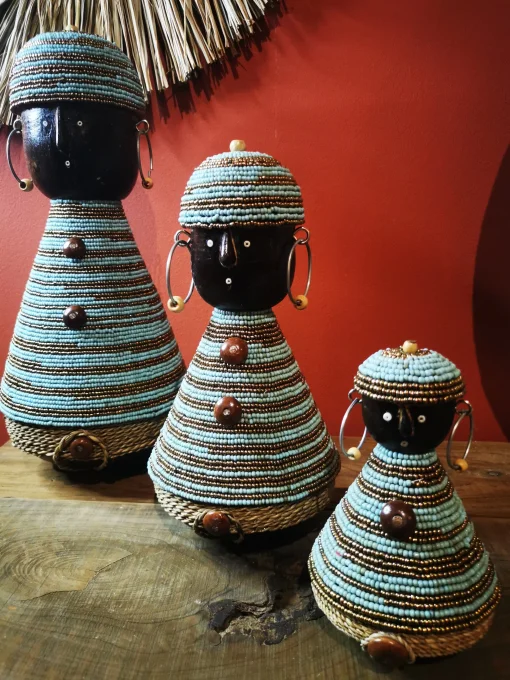 poupées - namji - Namchi - Cameroun - tradition - fait main - perles de verre - Bali