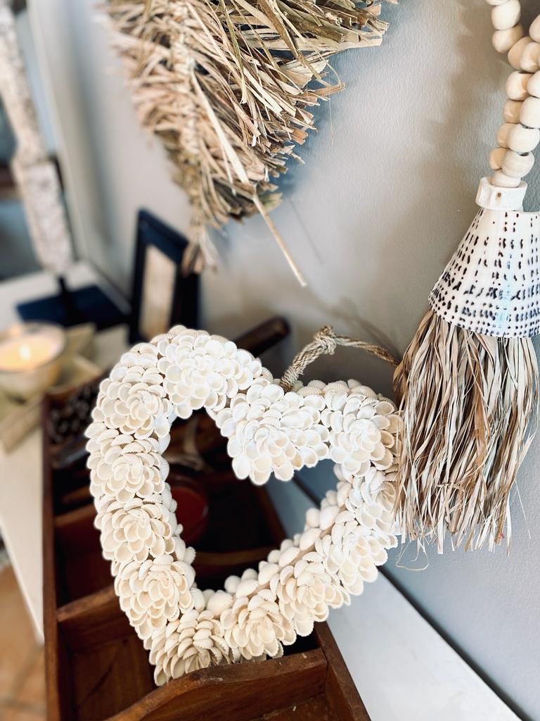 coeur en coquillages