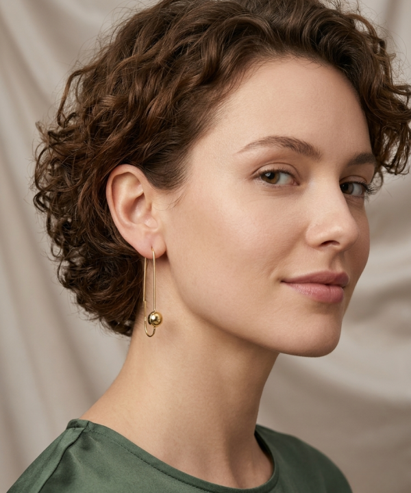 Boucles argent, portées, artisanat Bali, fait main