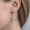boucles d’oreilles argent spirale Bali