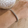 bracelet maille borobudur argent fait main Bali