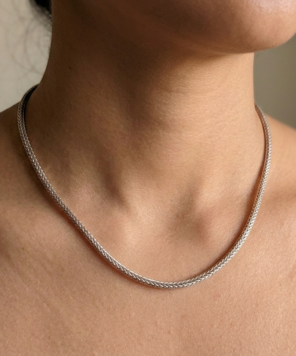 Collier Maille Serpent Rond - Artisanat Balinais