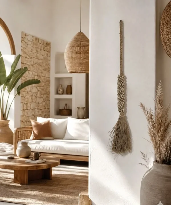 Embrasse bohème naturelle pour décoration murale