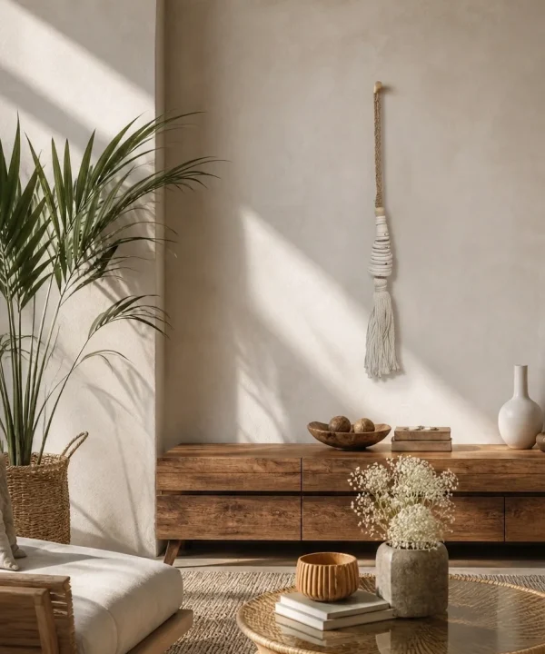 Embrasse artisanale en coquillages blancs