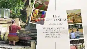 les offrandes à bali, boîte à offrande, boîte en perles